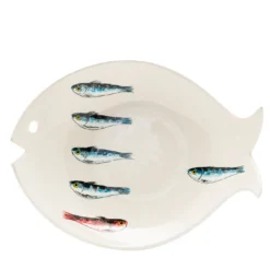 Piatto da Portata Controcorrente in Ceramica a Forma di Pesce #2