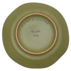 Piatto da portata grande in ceramica dipinta a mano Panarea
