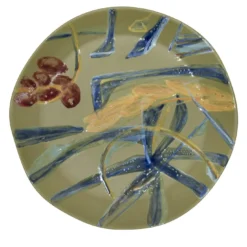 Piatto da portata medio in ceramica dipinta a mano Panarea