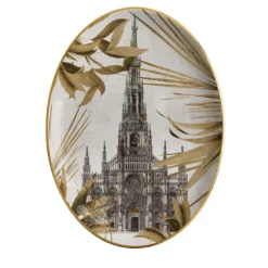 Piatto da portata ovale in porcellana Il Duomo Che Non C'È