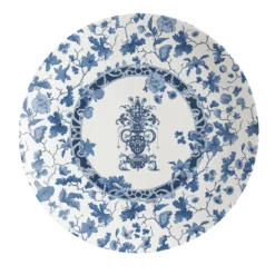 Piatto da pranzo in porcellana del giardino dell'Eden con decorazione blu #3