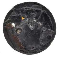 Piatto decorativo rotondo nero