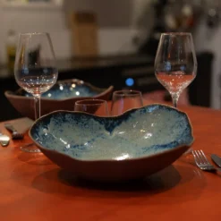 Piatto fondo Blue Cosmosis