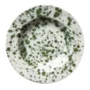 Piatto fondo verde screziato alle erbe