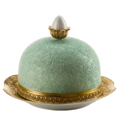 Piatto Gloria con Cloche Damasco