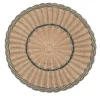 Piatto Segnaposto Dalia in Midollo Bicolore Blu/Naturale