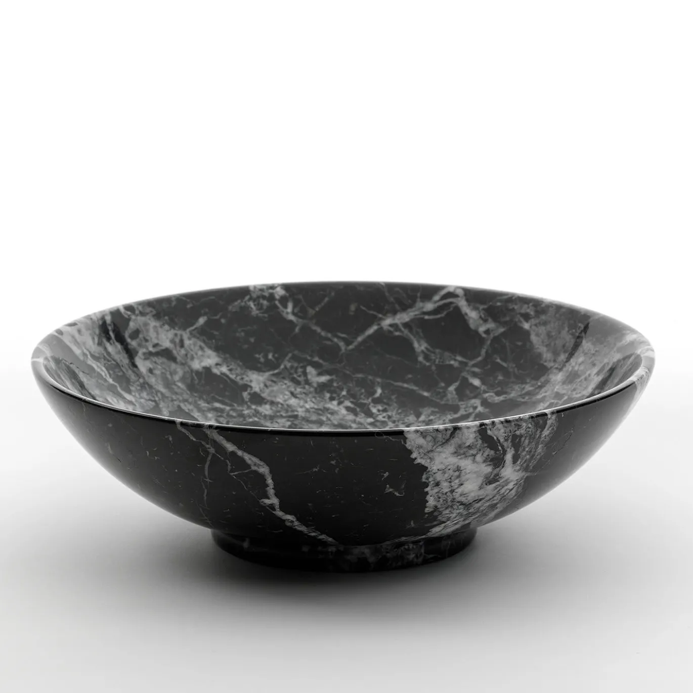 Piccola fruttiera in marmo nero