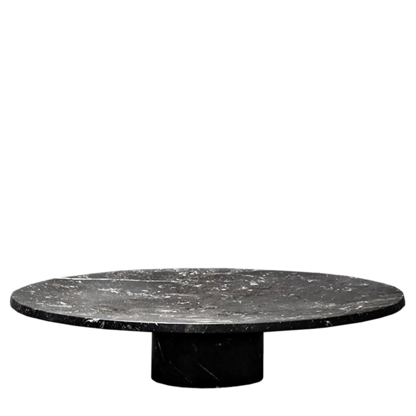 Pietra L15 Alzata per torte in marquina nera di Piero Lissoni