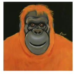 Pittura acrilica su tela Orange-u-tan