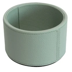 Portabottiglia Gold in pelle Verde Smeralda