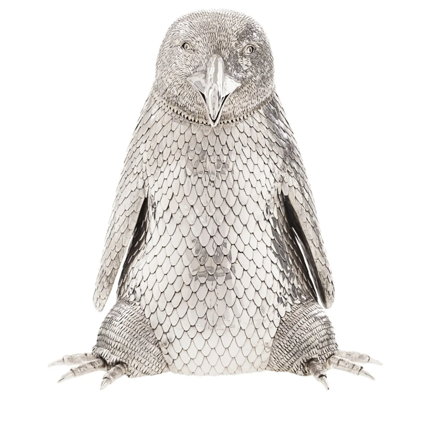 Portabottiglie per champagne Pinguino in argento sterling