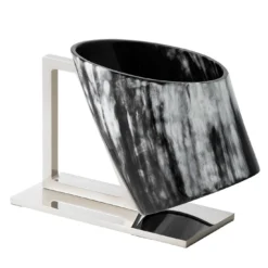 Porta champagne in corno nero