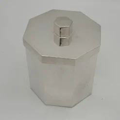 Porta Cotone Del Monte in Ottone Argentato