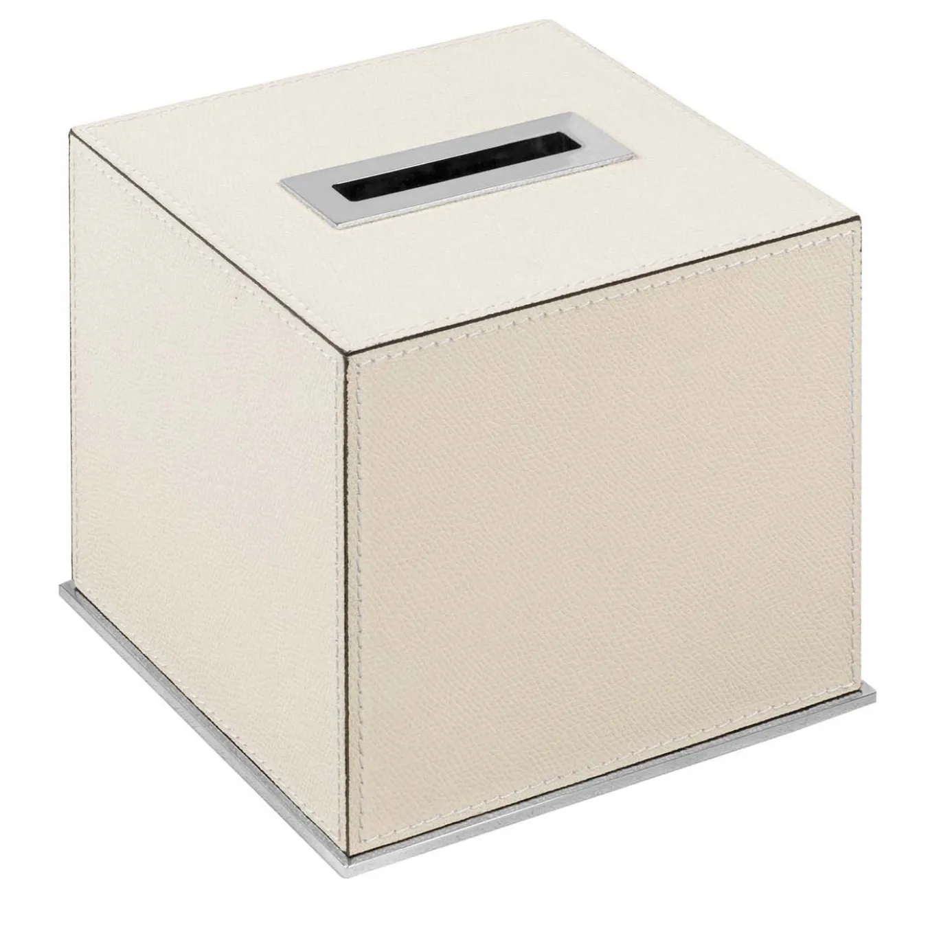 Portafazzoletti Firenze Quadrato in Pelle Beige