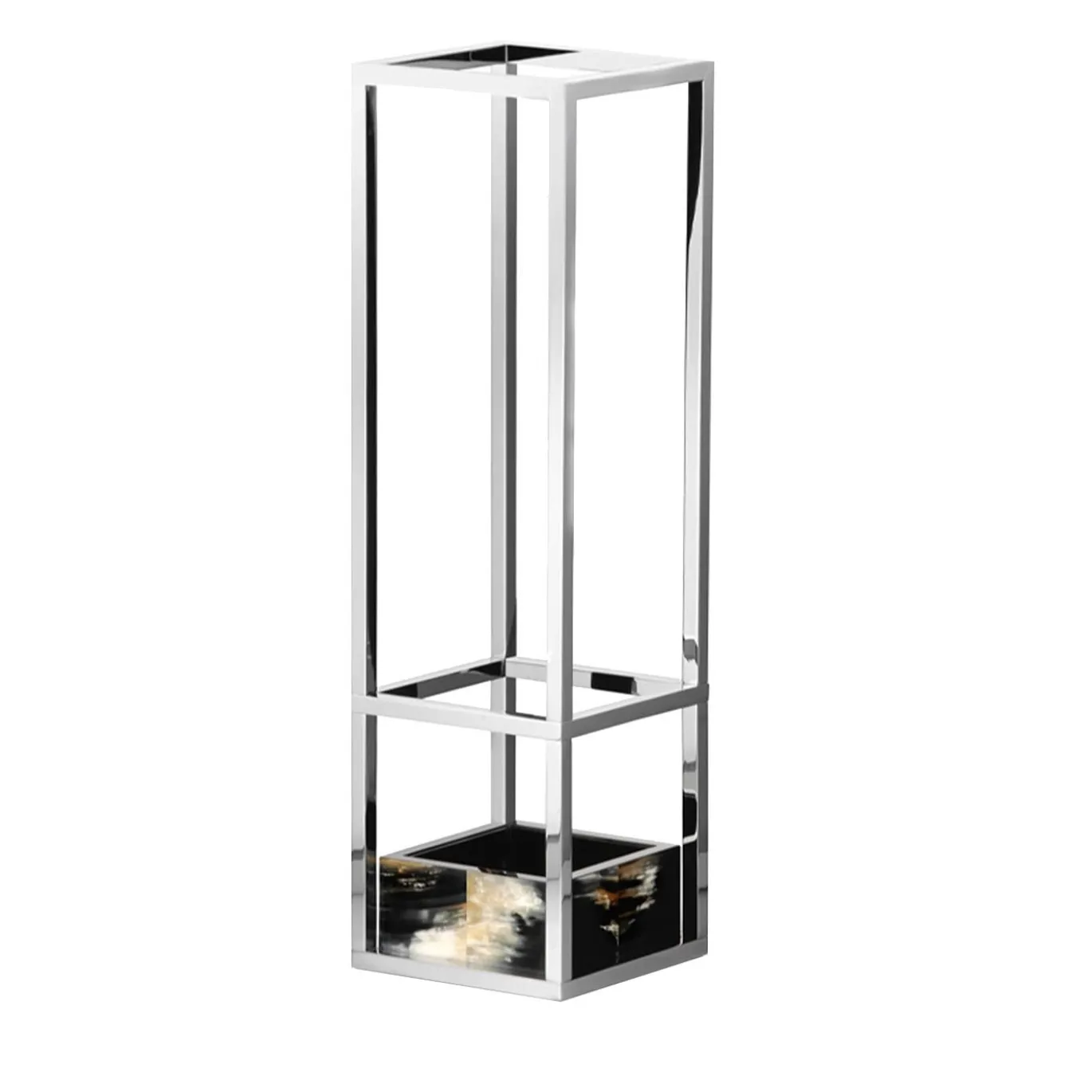 Portaombrelli Pluvio in acciaio inox con inserti in corno