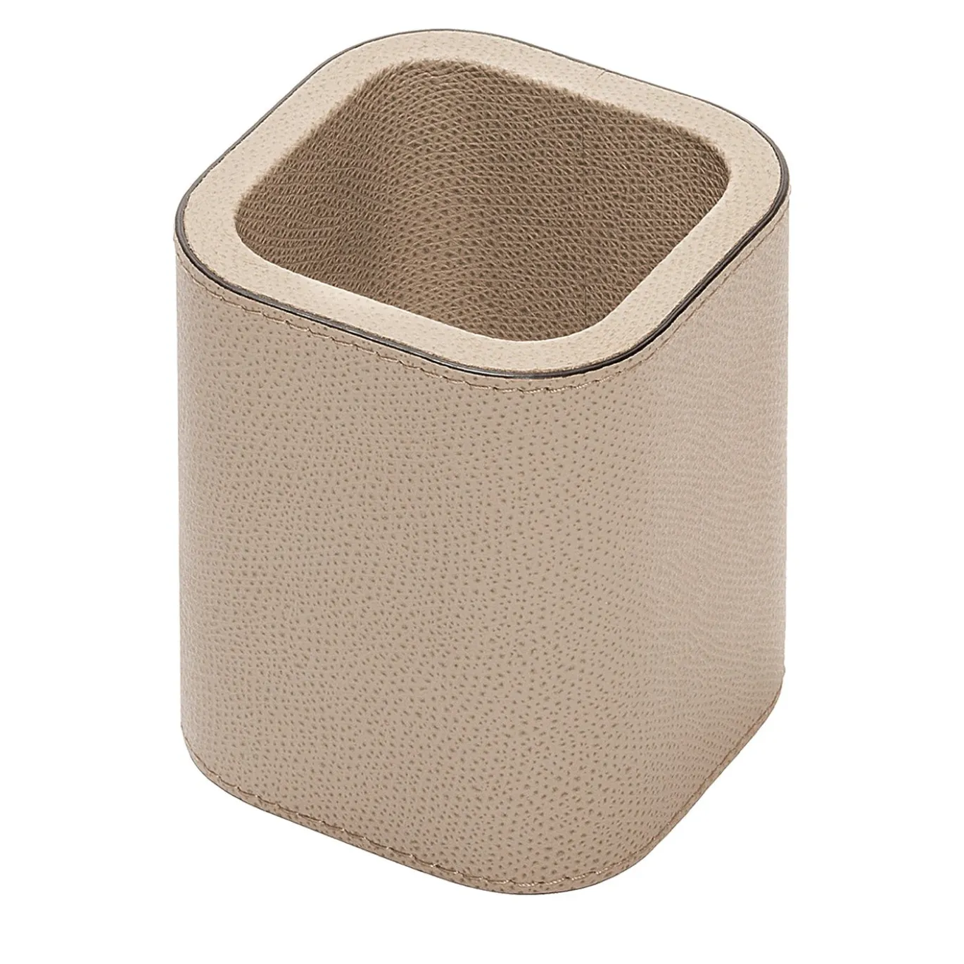 Portapenne Polo in Pelle Beige N.1