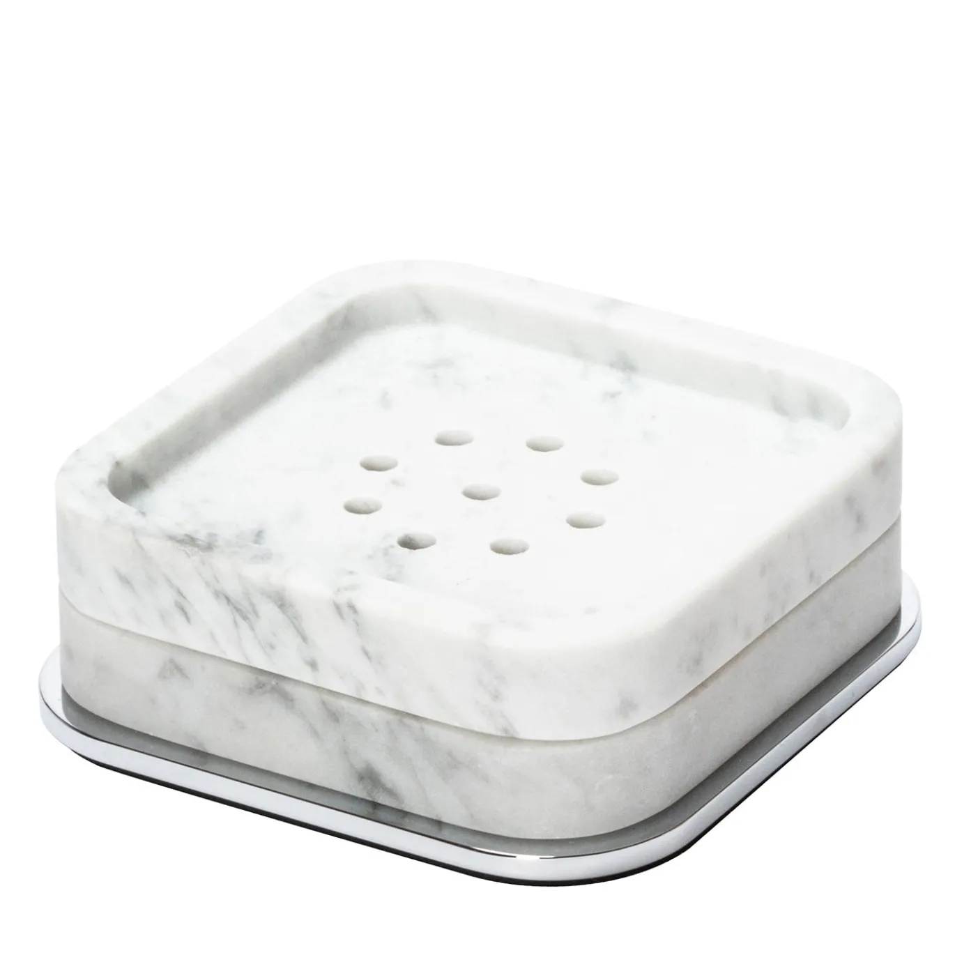 Portasapone Polo in Marmo Arabescato Bianco
