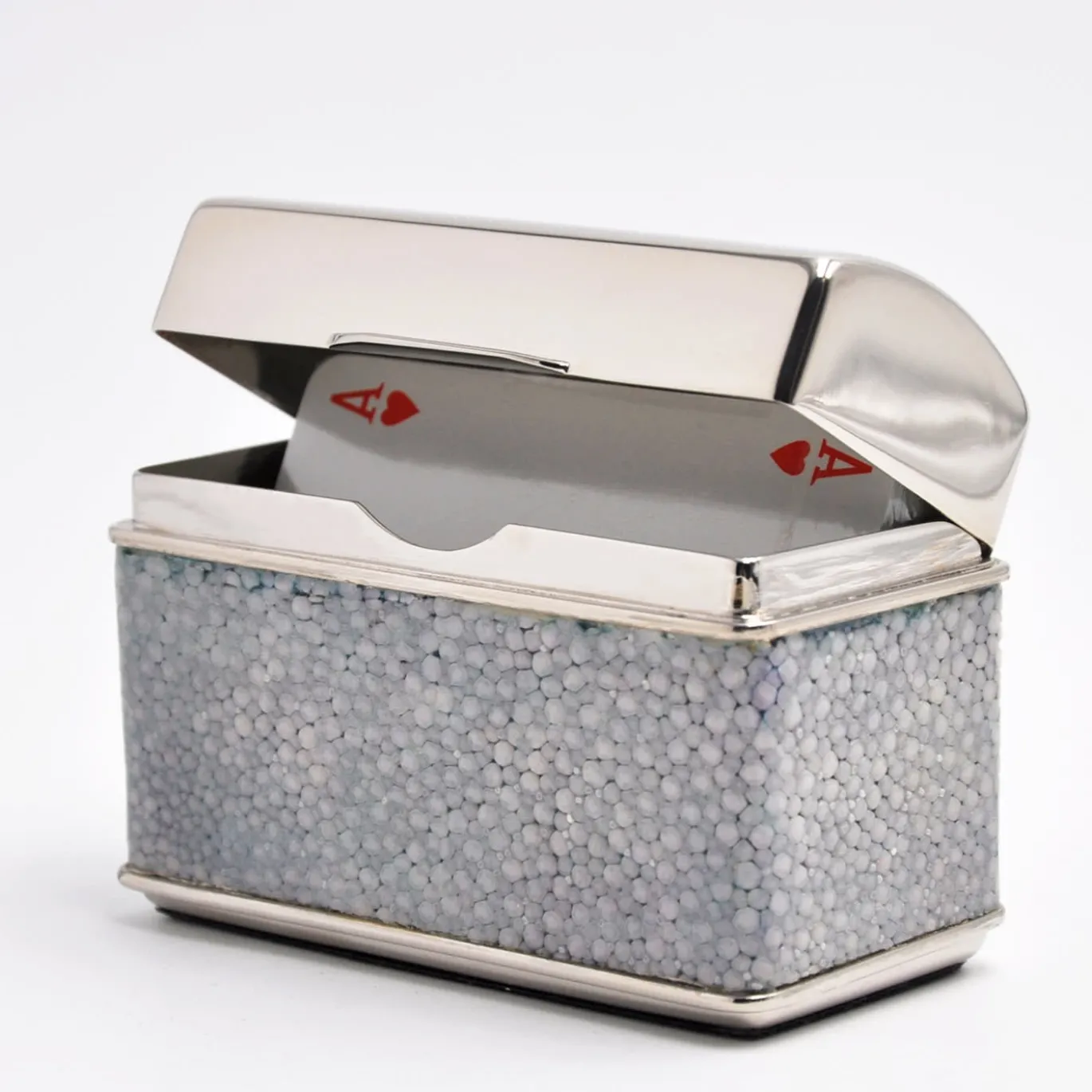 Portasigarette Galucharme Rosa Melange Shagreen di Nino Basso