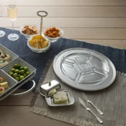 Porta snack rotante a 3 scomparti