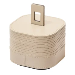 Porta sottobicchieri Nautilus bianco da 12 pezzi di Simone Fanciullacci