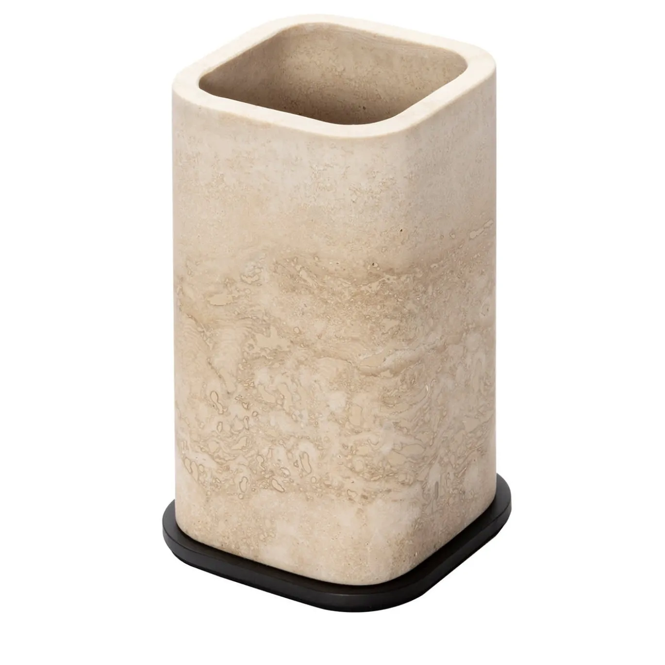 Portaspazzolino Polo in marmo beige