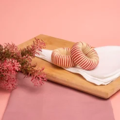 Portatovaglioli al geranio rosa