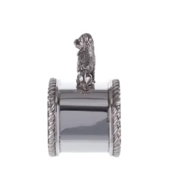 Portatovaglioli in argento sterling a forma di barboncino