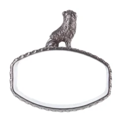 Portatovaglioli in argento sterling a forma di barboncino
