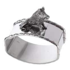 Portatovaglioli in argento sterling Porcellino