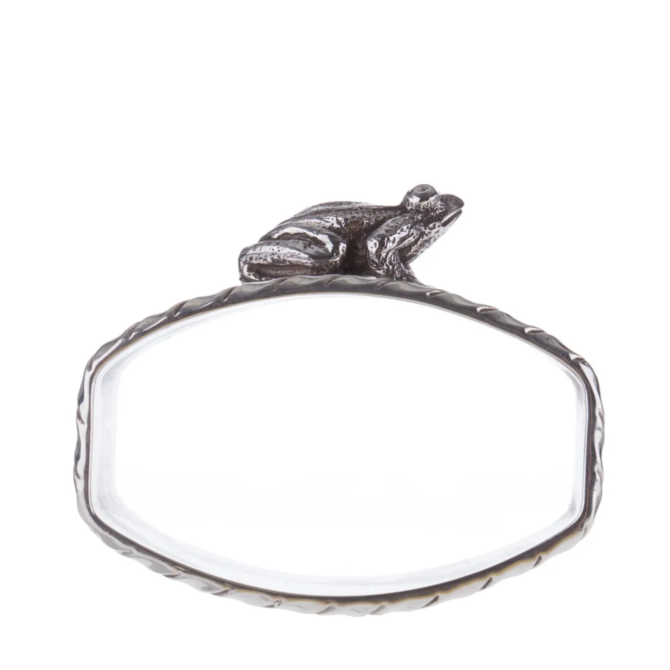 Portatovaglioli Rana in argento sterling