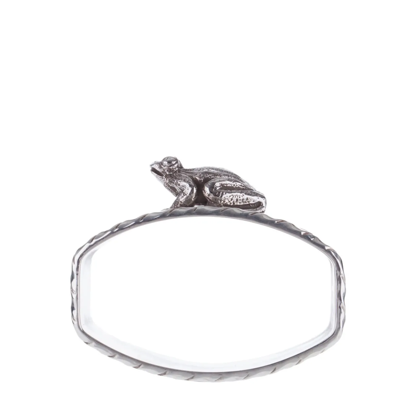 Portatovaglioli Rana in argento sterling