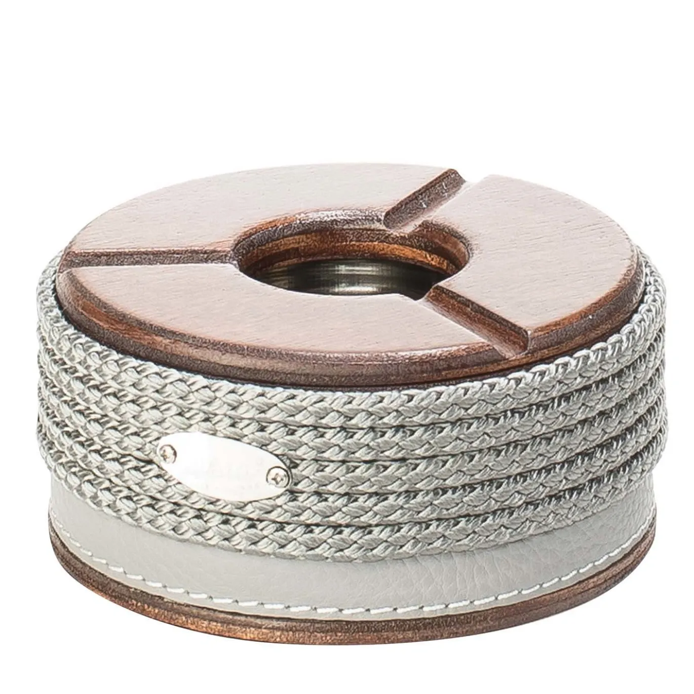 Posacenere grande in legno grigio