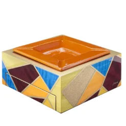Posacenere in legno multicolore Tellux Sibilla