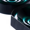 Posacenere Iride Stripe Verde Smeraldo di Federico Peri