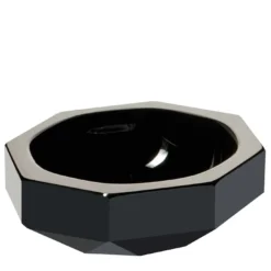 Posacenere piccolo nero Ottagoni