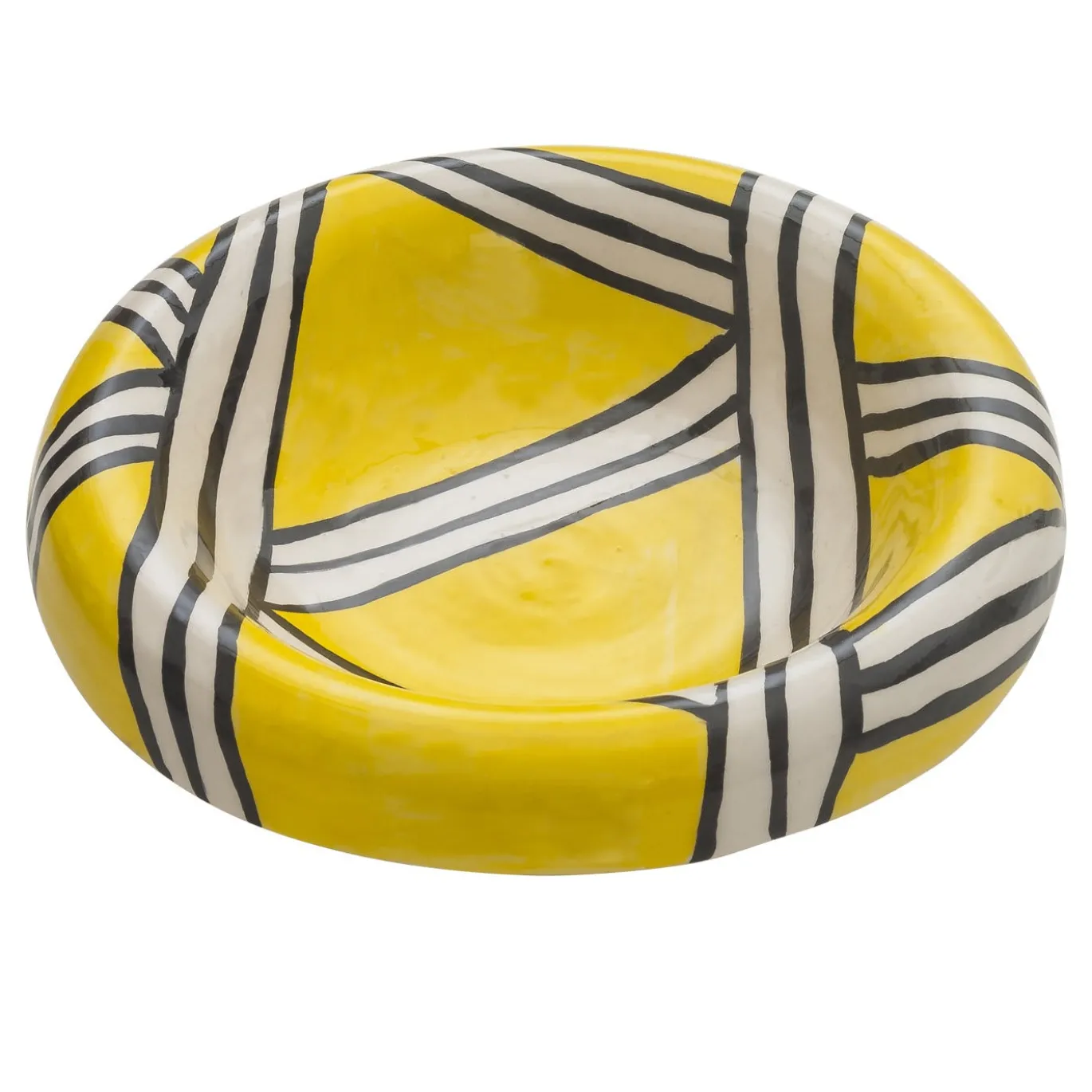 Posacenere Tria giallo/bianco
