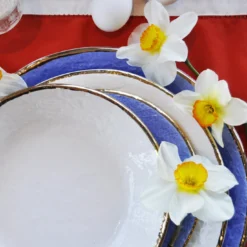 Preta Oro Latte Set di piatti da pranzo per 6 persone