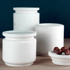 Pyxis Vaso medio bianco Michelangelo di Ivan Colominas