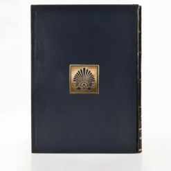 Quadro Libro Eneide in Pelle Blu