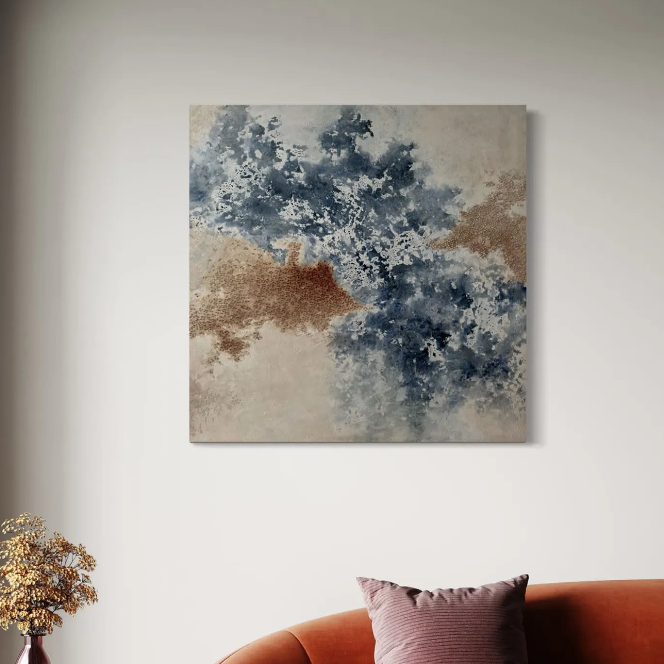 Quadro Materico In Equilibrio in Resina