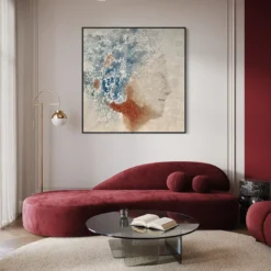 Quadro Materico Lo sguardo di Venere in resina