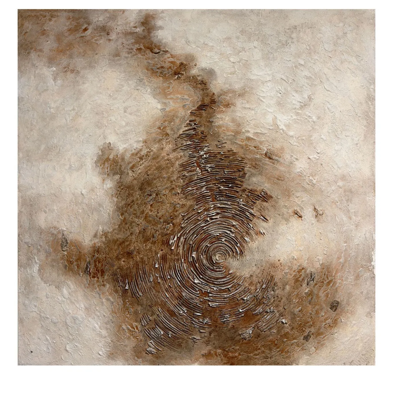 Quadro Materico Screziature Ferrose in resina