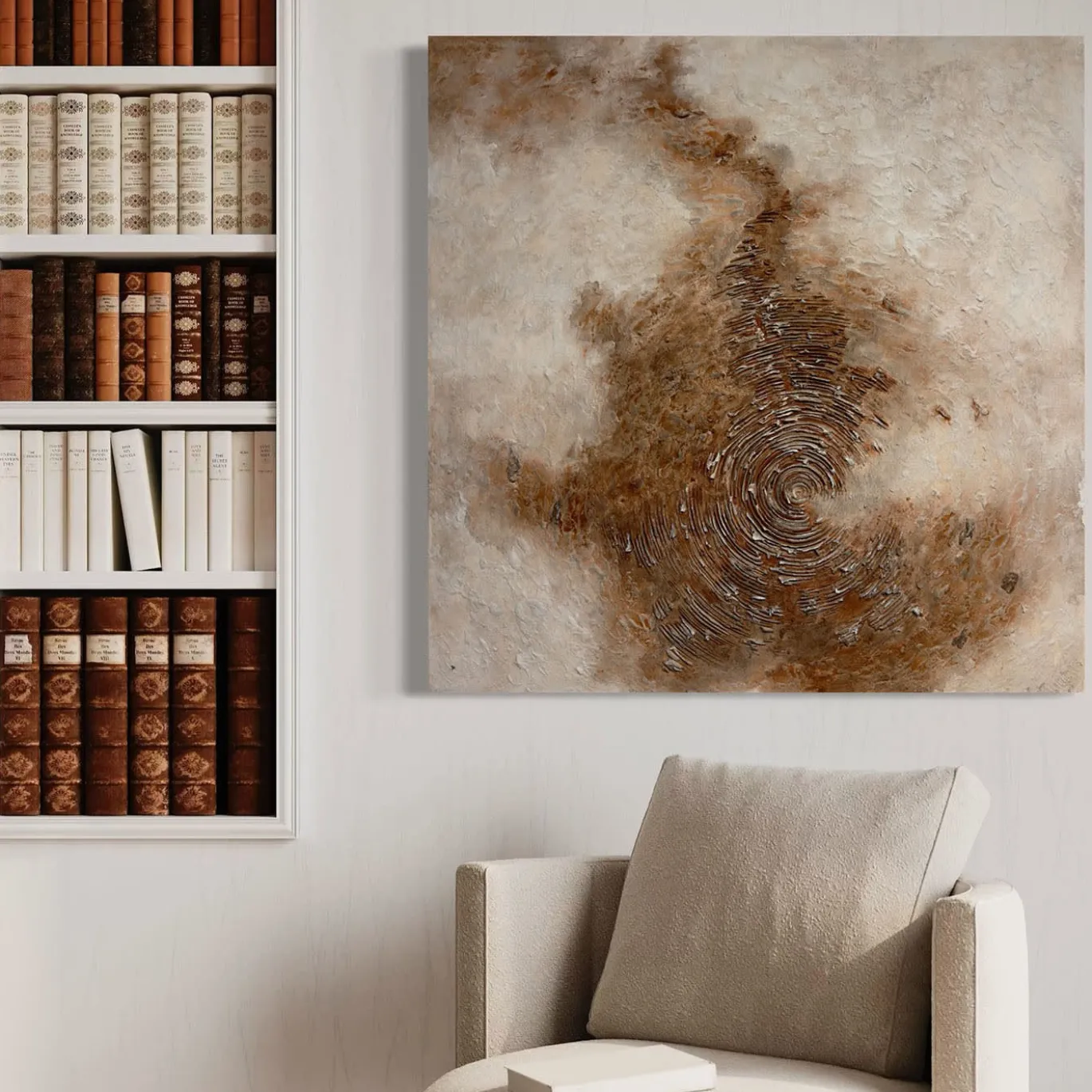 Quadro Materico Screziature Ferrose in resina