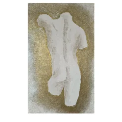 Quadro Materico Statua Classica Beige in resina