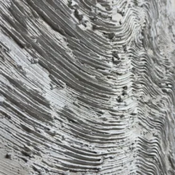 Quadro Materico Stratificazioni Bianco in resina
