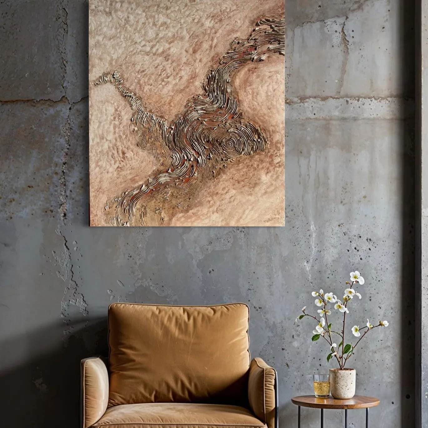 Quadro Materico Stratificazioni in resina