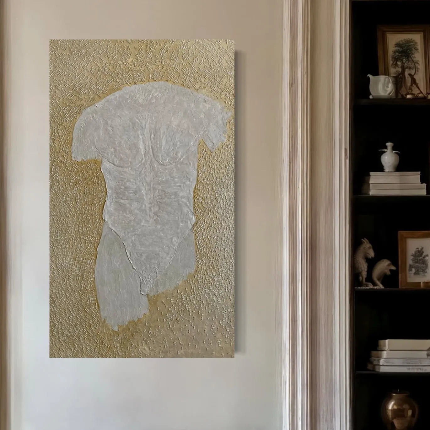 Quadro Materico The Golden Age in resina