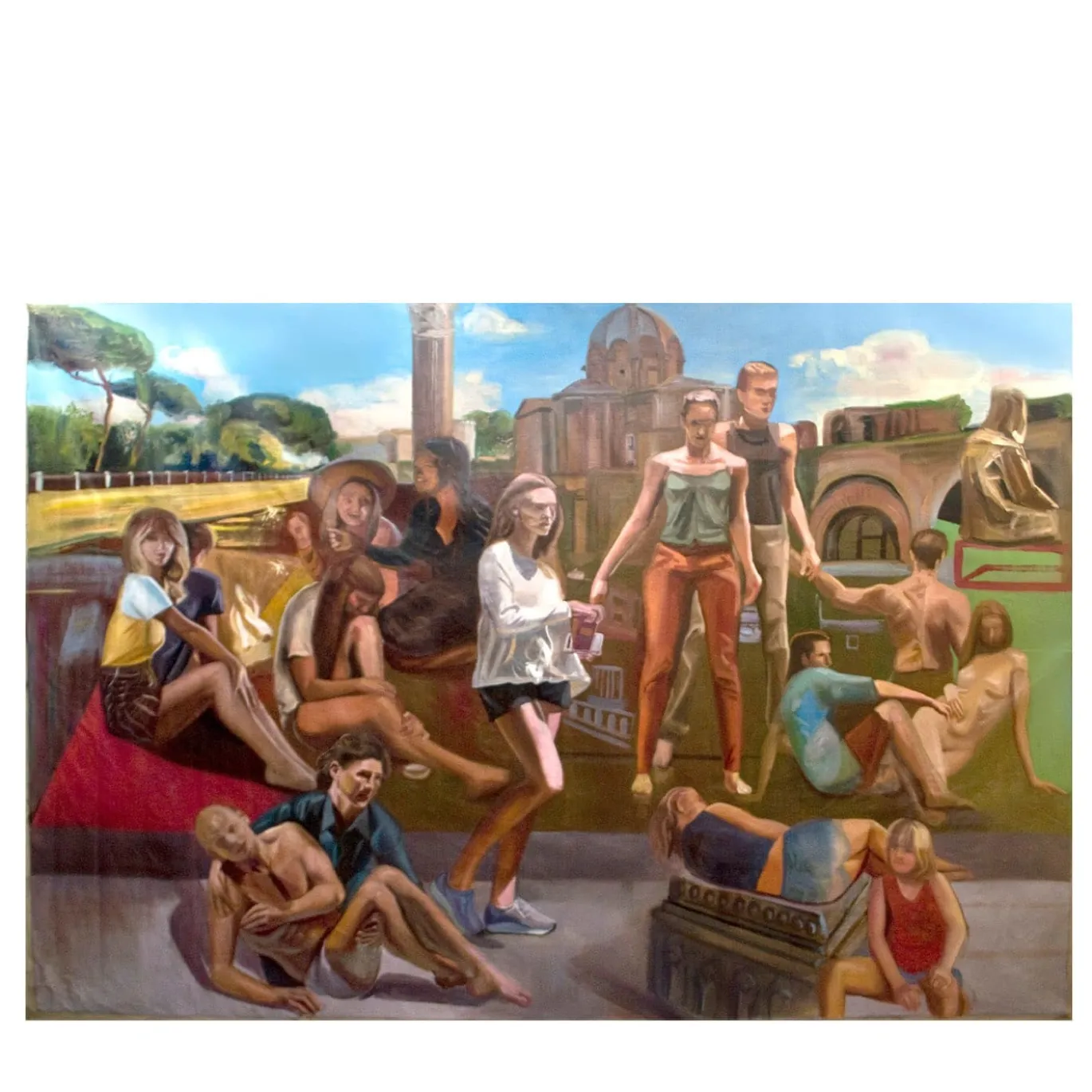 Quinta del Foro Olio su tela