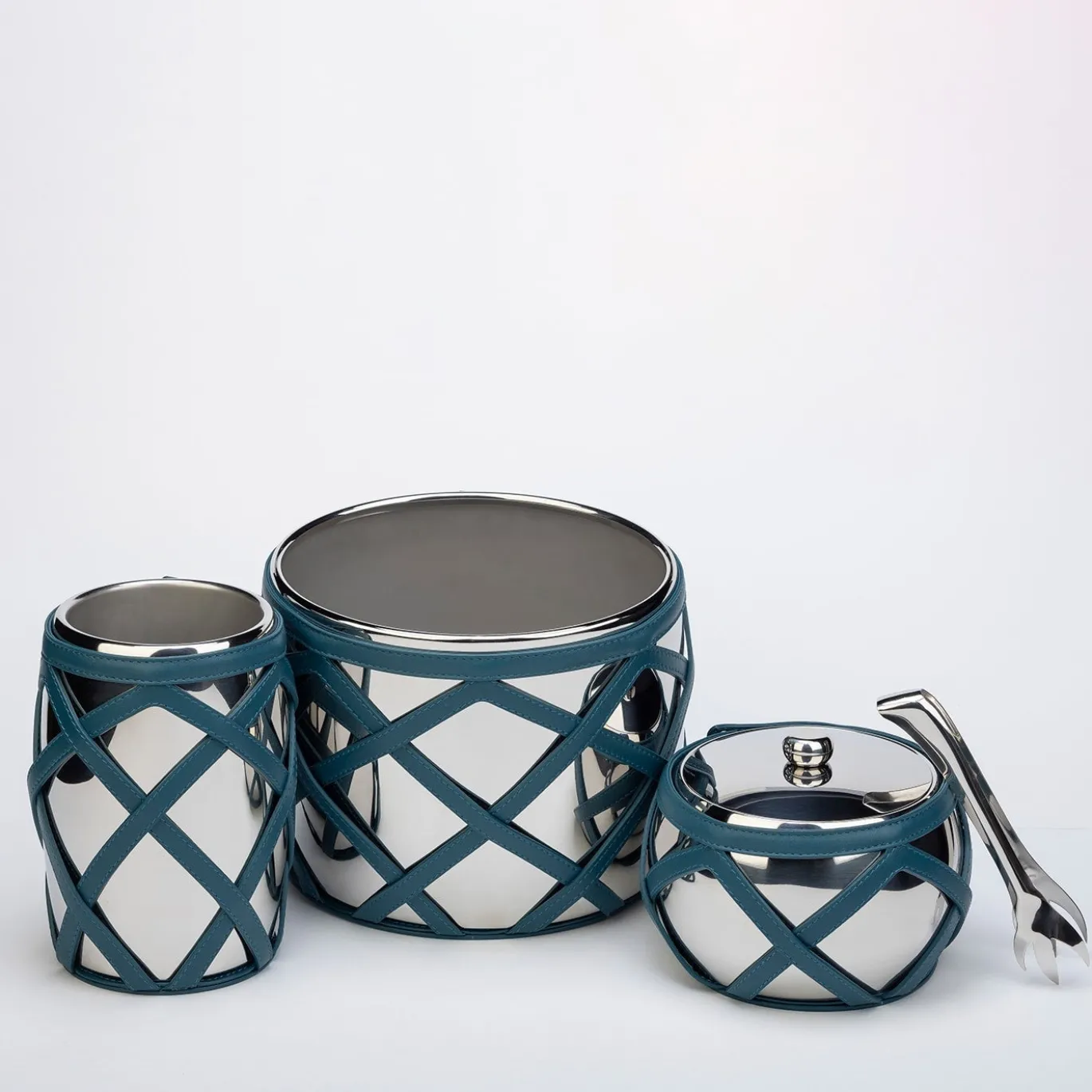 Raffreddatore per vino isolato Escher Amalfi Blue
