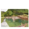 Riflessi Insoliti Mostrano Cascata Irreale Pittura ad olio su tela